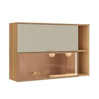 Armário Aéreo Cozinha Alma 2 Portas Led 120cm Salvia Carraro
