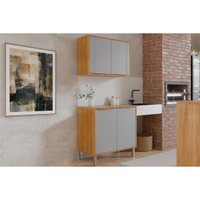 Cozinha Completa 2 Peças Áurea C2P64 Cinamomo/Platina MGM