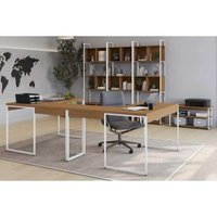 Escritório Completo Industrial 8 Peças Branco - Kappesberg
