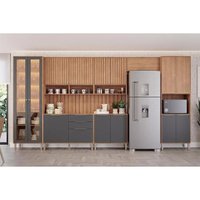Paneleiro Cozinha 9 Peças Divina C613 Cinamomo/Titanium MGM