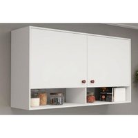Armário Aéreo Cozinha Torino 2Prtas 120cm Branco Movelbento