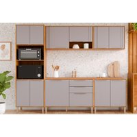 Cozinha Completa 5 Peças Áurea CZ627 Cinamomo/Platina MGM