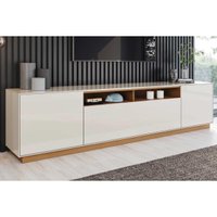 Rack Bancada p/ TV Domus 200cm Off White/Cinamomo Henn
