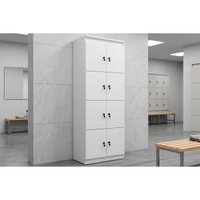 Armário de Escritório ME4202 8 Portas Branco - TecnoMobili
