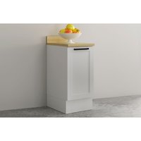Balcão Cozinha TecnoMobili CZ4306 1 Porta Rodapé 40cm Branco
