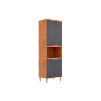 Paneleiro Cozinha Elena 4 Ptas 1F 70cm Cinamomo/Titanium MGM
