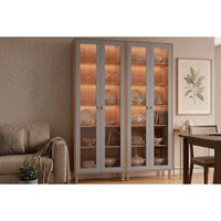 Cristaleira Sala Esplêndida LED Reflecta 140cm Platina MGM