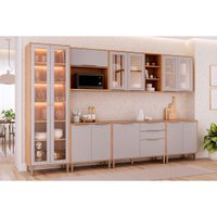 Cozinha Completa 7 Peças Brilhante Cinamomo/Platina MGM