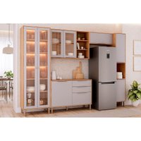 Cozinha Completa 5 Peças Brilhante C56 Cinamomo/Platina MGM