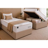 Cama Box Baú CRC Solt +Colchão Molas Boutique Ortobom 88