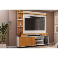 Rack c/Painel p/ TV 65 Pol Horus 224cm Cedro/Bali DJ Móveis