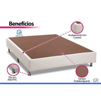 Cama Box CRC Queen +Colchão Molas Hotel Boutique Ortobom 158