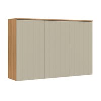Armário Aéreo Cozinha Alma 3 Ptas 120cm Cedro/Salvia Carraro