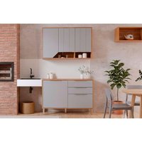 Cozinha Completa 2 Peças Celeste C578 Cinamomo/Platina MGM