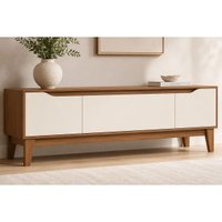 Rack Bancada p/ TV Veneto 160cm Cinamomo/Off White Henn