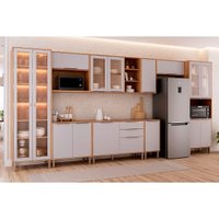 Cozinha Completa 9 Peças Brilhante Cinamomo/Platina MGM