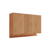Armário Aéreo Cozinha Alpha 2501 3Pts 120cm Freijo Carraro