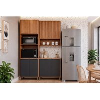 Cozinha Completa 3 Peças Divina CZ605 Cinamomo/Titanium MGM