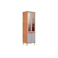 Cristaleira Sala Elena Reflecta 70cm Platina MGM