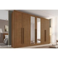 Guarda Roupa Casal 6 Ptas Esp Alba Castanho Europa