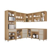 Cozinha Completa 9 Peças Condessa CZ420 Carv/Greige Nesher