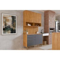 Cozinha Completa 3 Peças Divina CZ637 Cinamomo/Titanium MGM