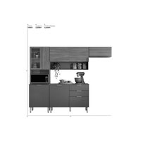 Cozinha Compacta Alba Amendola/Nude Demóbile