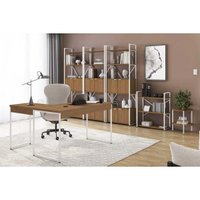 Escritório Completo Industrial 7 Peças Branco - Kappesberg
