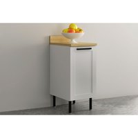 Balcão Cozinha TecnoMobili CZ-4307 1 Porta c/Pés 40cm Branco