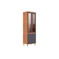 Cristaleira Sala Elena Reflecta 70cm Titanium MGM