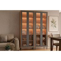 Cristaleira Sala Brilhante LED Reflecta 140cm Titanium MGM