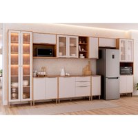 Cozinha Completa 9 Peças Brilhante Cinamomo/Off White MGM