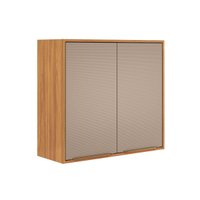 Armário Aéreo Cozinha Demóbile Plena 2 Portas 80cm Nude