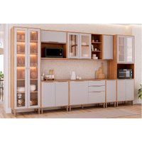 Cozinha Completa 8 Peças Brilhante Cinamomo/Platina MGM