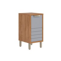 Balcão Cozinha Eloise c/1 Porta 40cm Cinamomo/Platina MGM