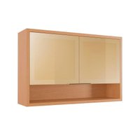 Armário Aéreo Cozinha Condessa 2Portas 120cm Carvalho Nesher
