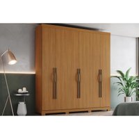 Guarda Roupa Casal Dominic 6 Portas Cinamomo Henn