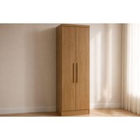 Guarda Roupa Modulado 2 Poas Nicho Rizon Cumaru N. Horizonte