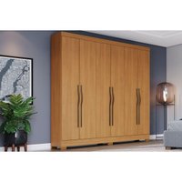 Guarda Roupa Casal B368 6 Portas Cinamomo Henn
