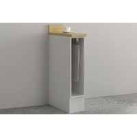 Balcão Cozinha Toalheiro CZ-4309 20cm Branco TecnoMobili