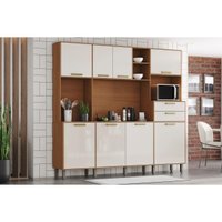 Cozinha Compacta B131 8 Pts 2 Gavs Nature/Off White Henn