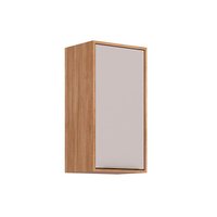 Armário Aéreo Cozinha Celeste 1 Porta 40cm Cinamomo/Off MGM