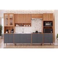 Cozinha Completa 6 Peças Divina CZ611 Cinamomo/Titanium MGM