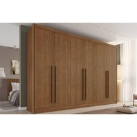 Guarda Roupa Casal 6 Portas Alba Castanho Europa