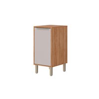 Balcão Cozinha Celeste c/1 Porta 40cm Cinamomo/Off White MGM