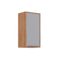 Armário Aéreo Cozinha Celeste 1 Porta 40cm Cin/Platina MGM