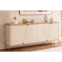 Buffet de Sala Jantar Liara c/4 Portas 79cm White DJ Móveis