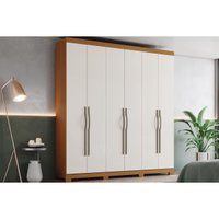 Guarda Roupa Casal Dominic 6 Portas Cinamomo/Off White Henn