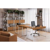 Escritório Completo Industrial 9 Peças Branco - Kappesberg