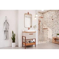 Conjunto Banheiro c/Espelho Porti/Monet 60cm Cappuccino MGM